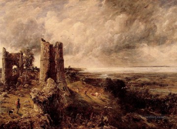 Castillo de Hadleigh Paisaje romántico John Constable Pinturas al óleo